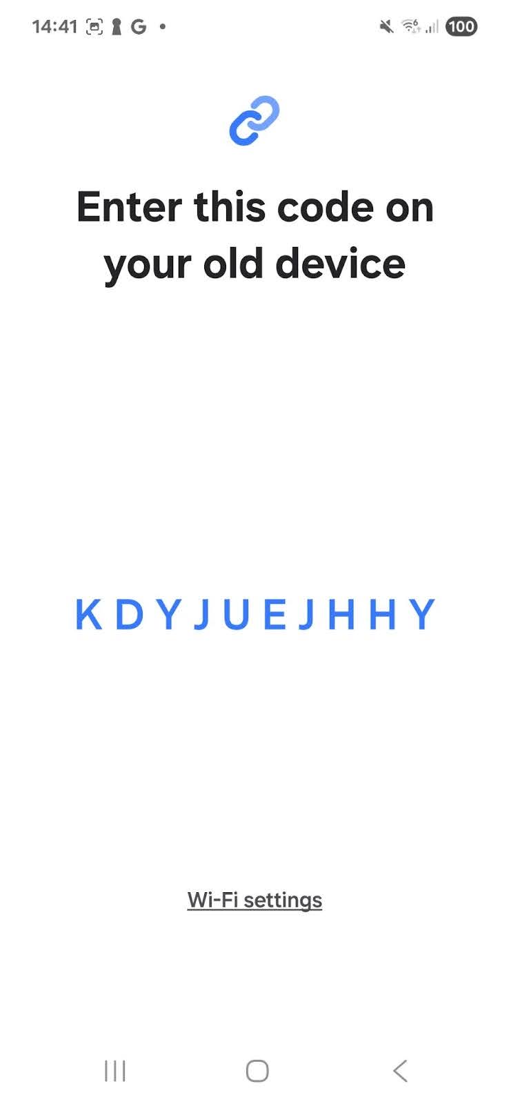 Smart Switch PIN mode screen